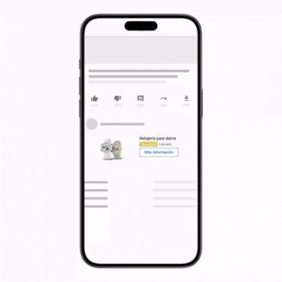 GIF demostrativo de una campaña Performance Max de Google Ads