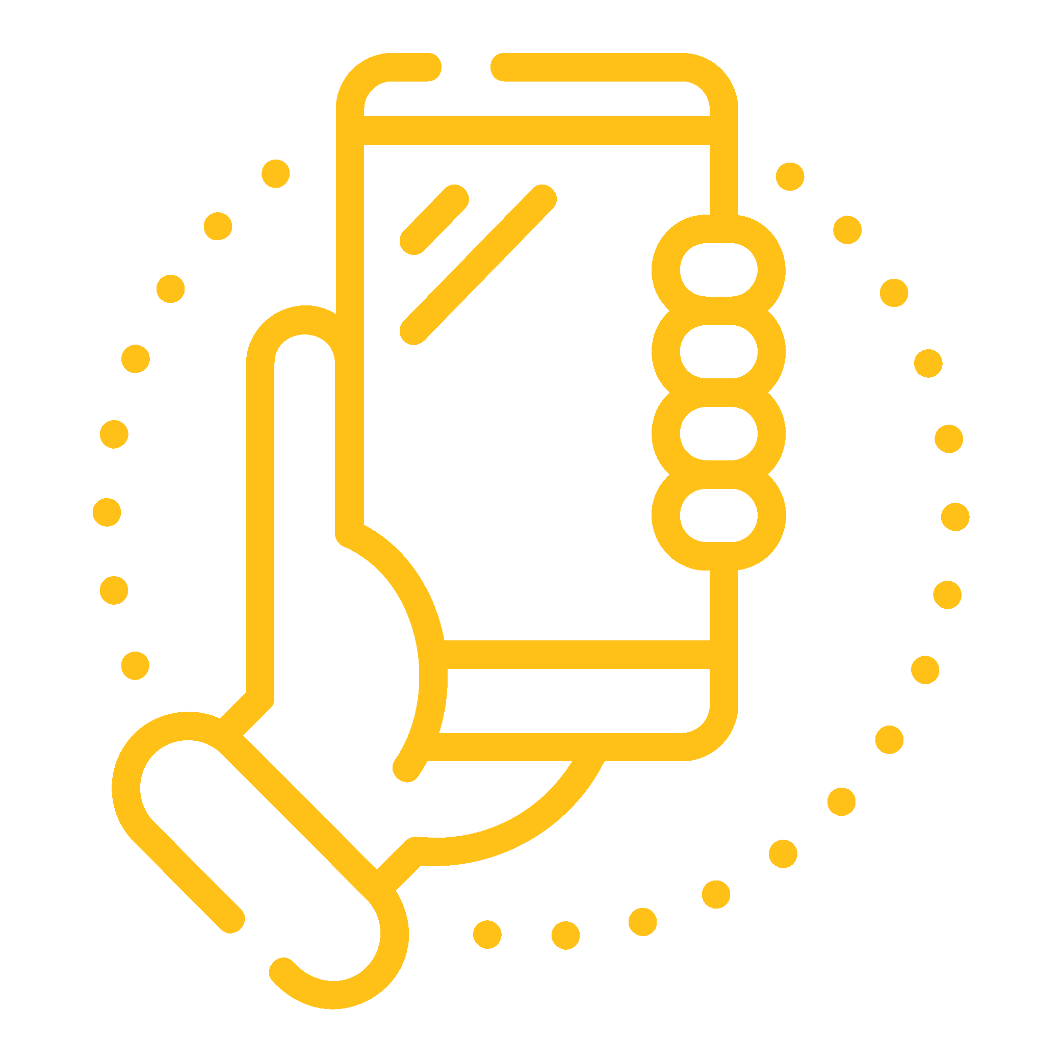 Icono de identificadores de dispositivos móviles